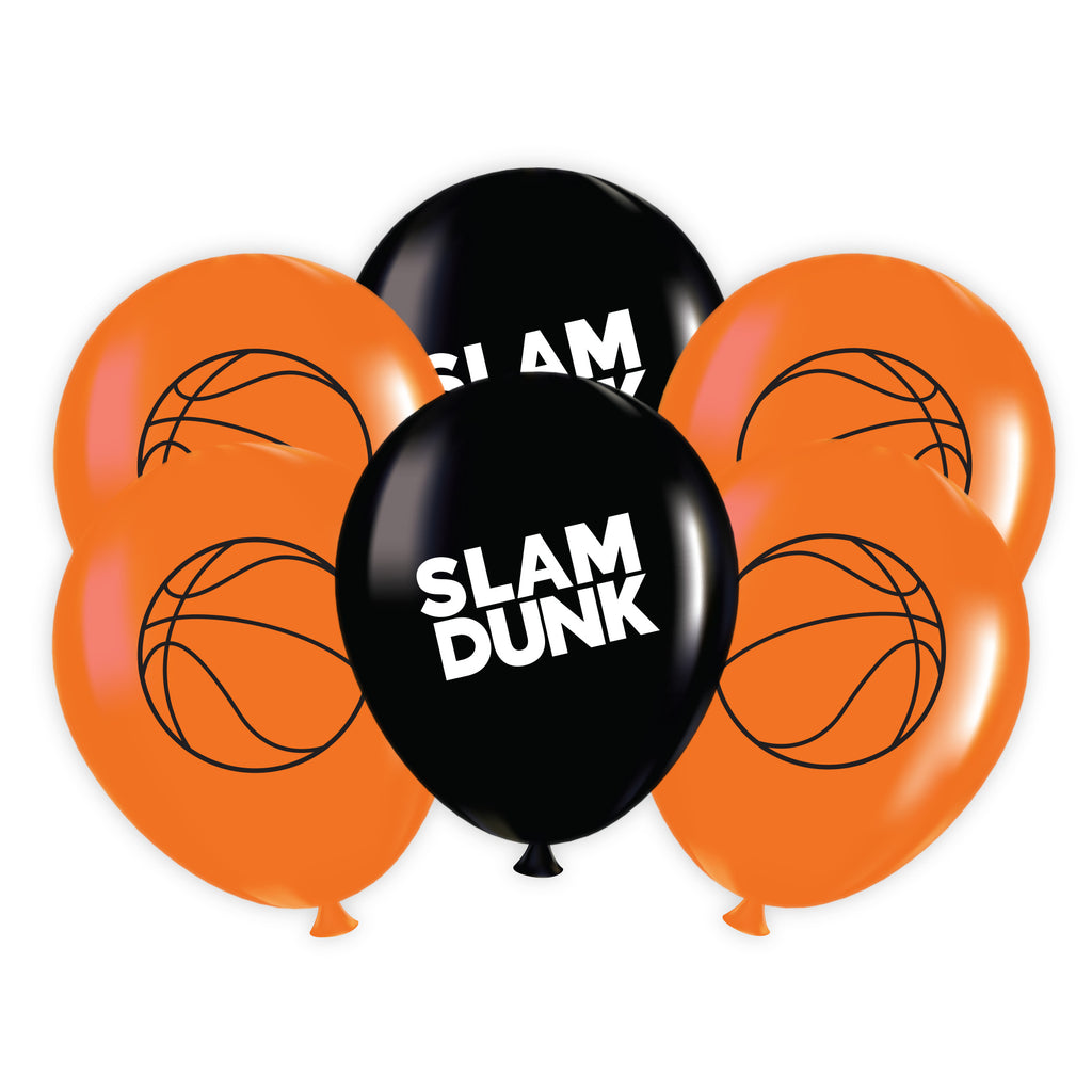 Basketball Party Balloons 6 ct