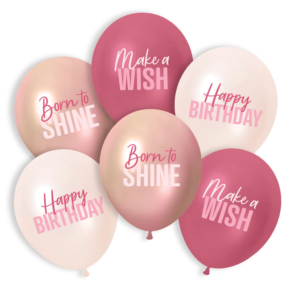 Blush Balloons 6ct