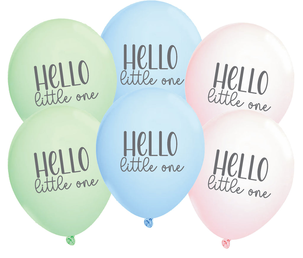 Hello Little One Balloons 6ct