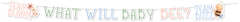 What Will Baby Bee? Banner, 9.8 FT