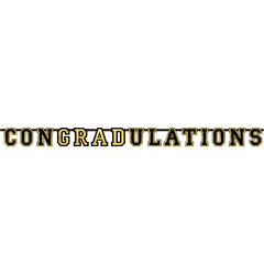ConGRADulations Banner, 6 FT