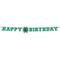 Soccer Add-An-Age Happy Birthday Banner, 10.5 ft