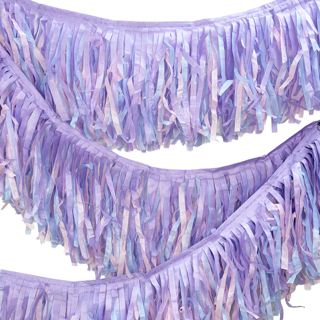 Pastel Fringe Garland, 8.2 FT