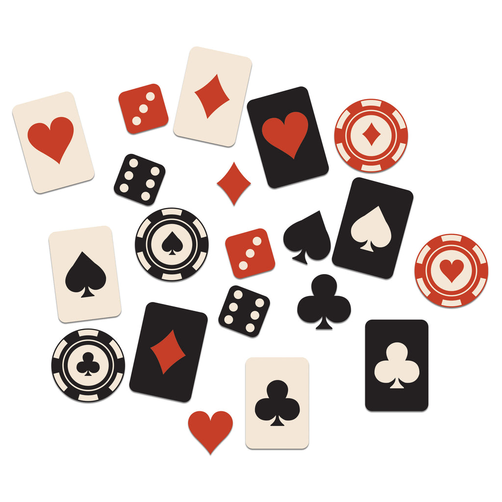 Casino Party Table Scatter 48cnt