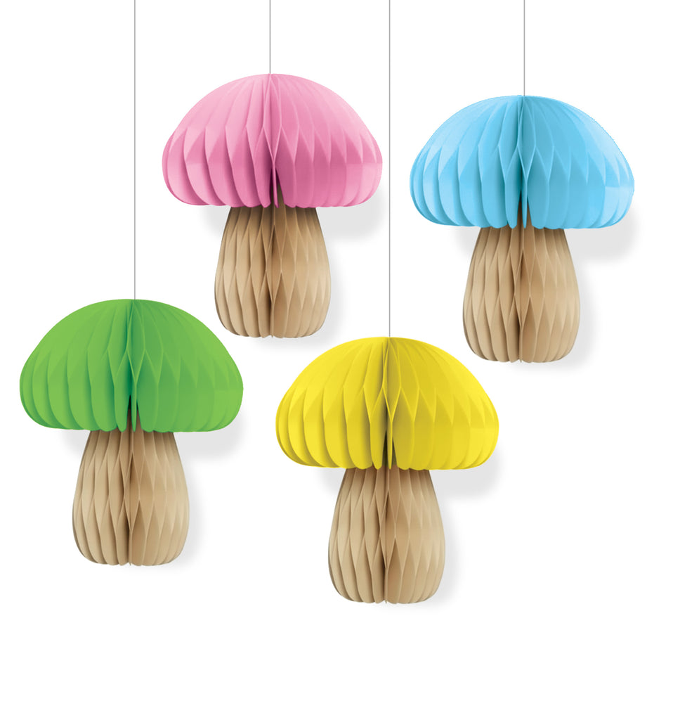 Hello Little One Hanging Honeycomb Decorations 4ct