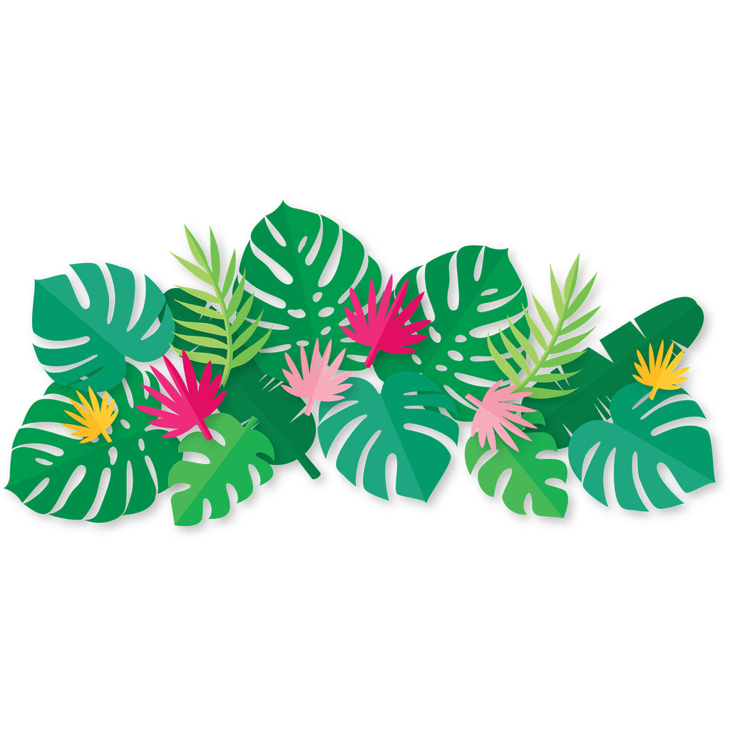Summer Aloha Palm Leaves Wall Décor, 18 ct