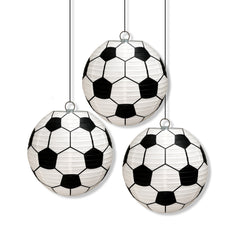 Soccer Paper Lanterns 3-pk