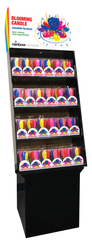 Display with Header – Musical Blooming Birthday Candle