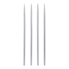 10-inch Silver Birthday Candles (12-pack)