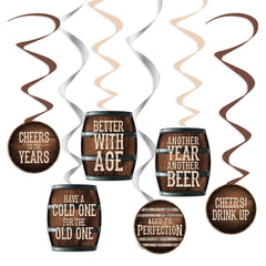 Aged To Perfection Swirl Decorations, 12-pk