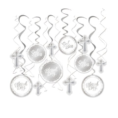 Blessed Swirl Decorations, 12-pk
