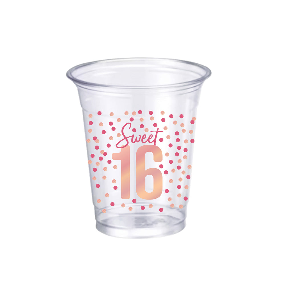 Blush Sweet 16 Plastic Cups (20-pk)