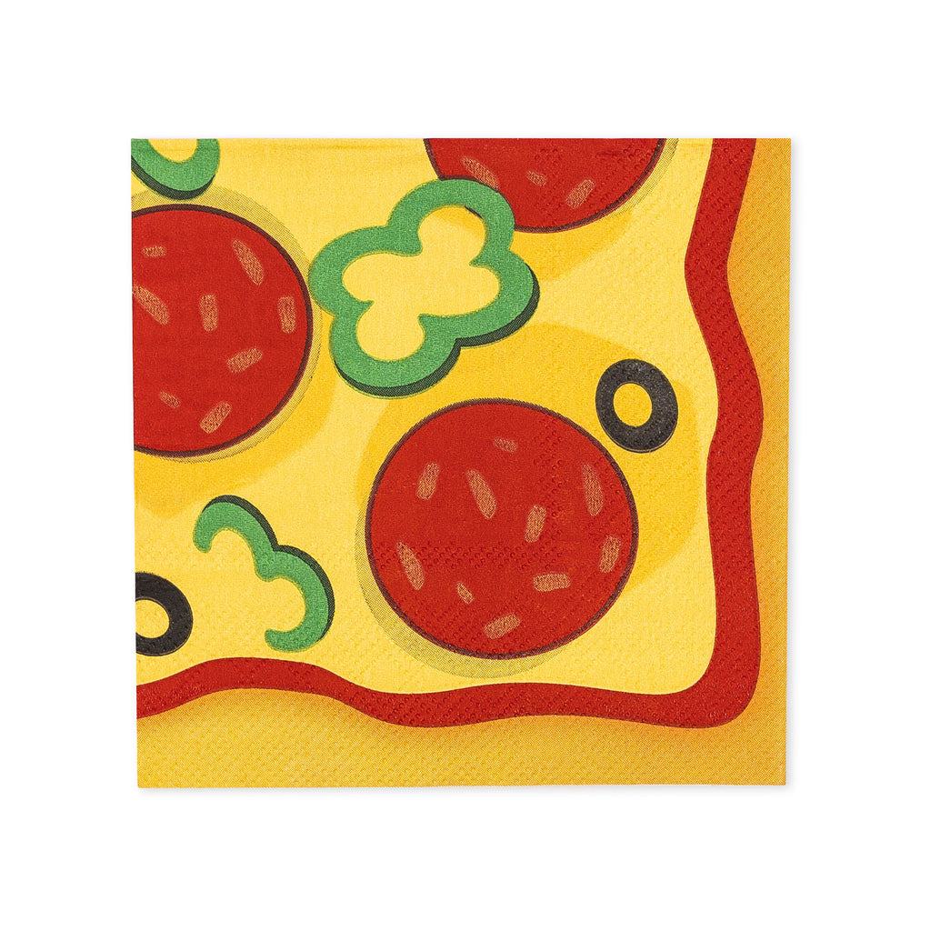 Pizza Beverage Napkin 16-pk