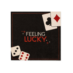 Casino Party Beverage Napkin, 16 ct