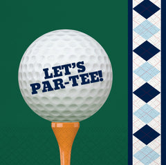 Golf Beverage Napkin, 40 ct