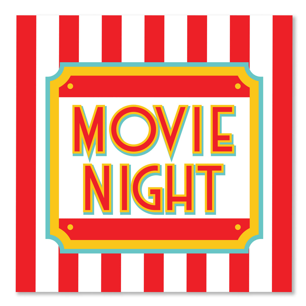 Movie Night Lunch Napkin 6.5