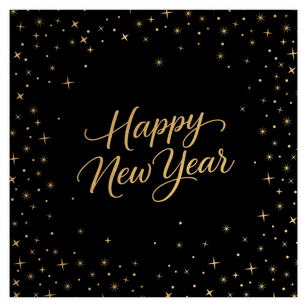 NYE Script Lunch Napkin, 16 ct