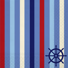 Summer Anchors Aweigh Lunch Napkin, 16 ct