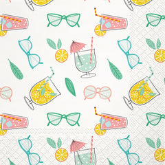 Hello Summer Lunch Napkin, 16 ct