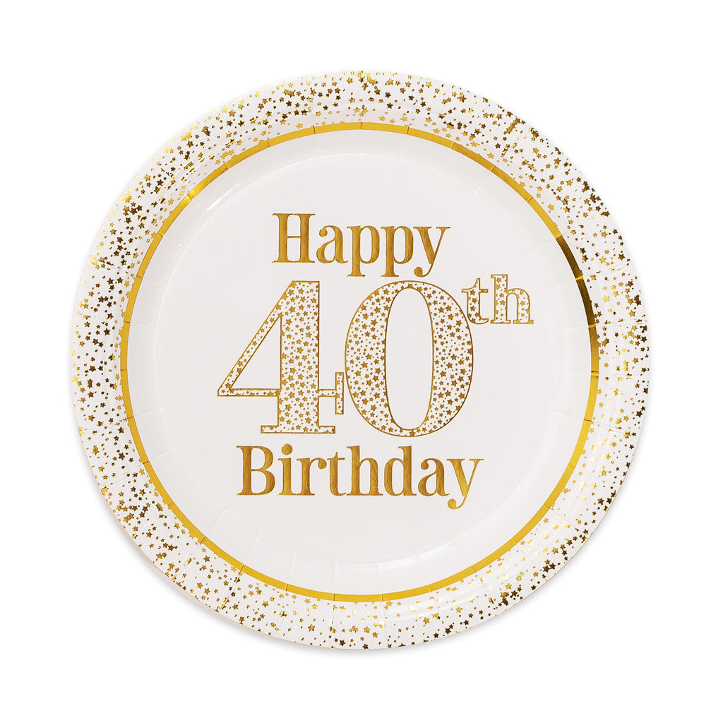 Golden Age 40th Birthday Lunch Plate 7
