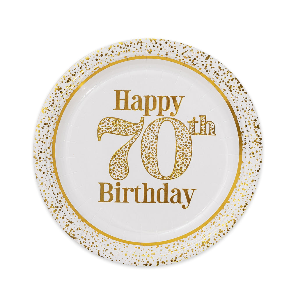 Golden Age 70th Birthday Lunch Plate 7