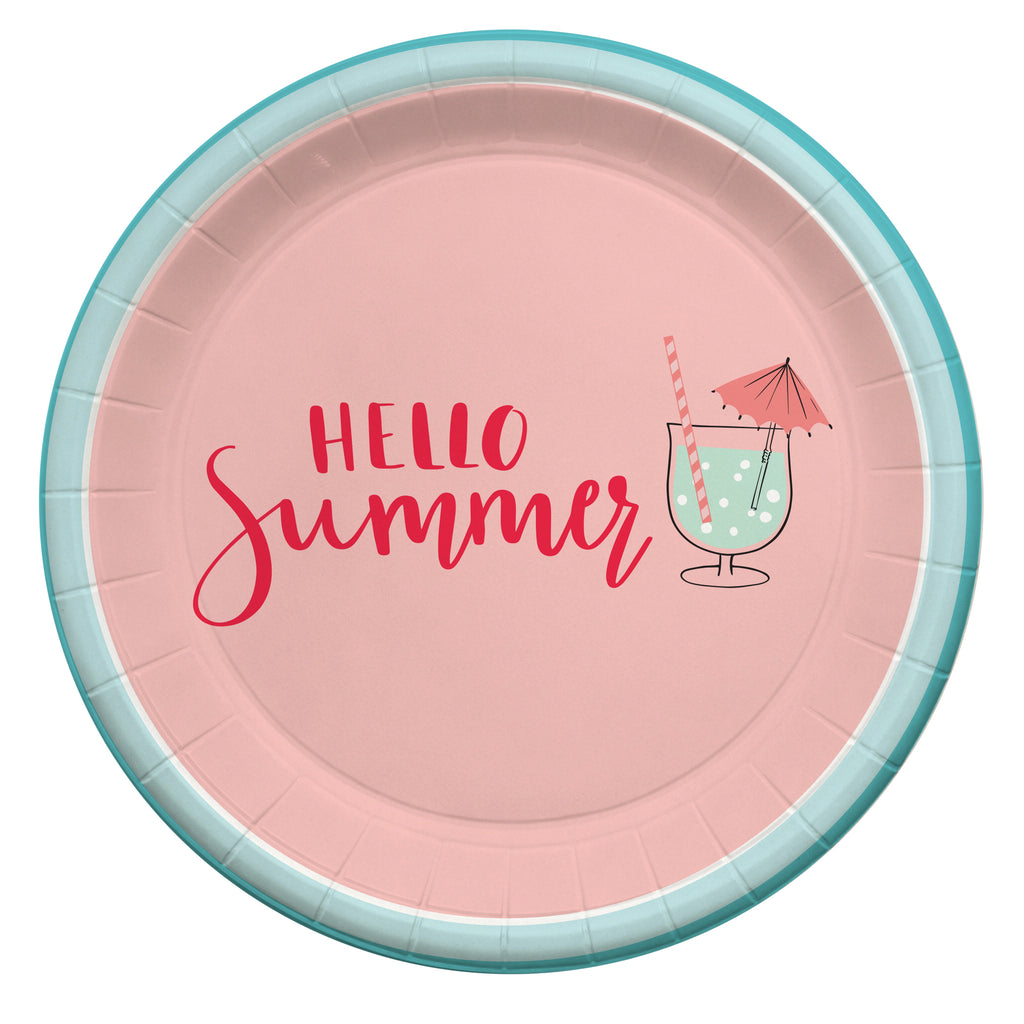 Hello Summer Dessert Plate, 8 ct