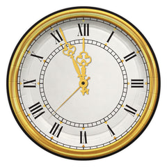 NYE Clock Dinner Plate 9