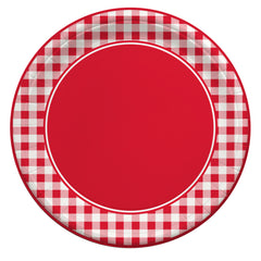 Summer BBQ Gingham Dinner Plate 9