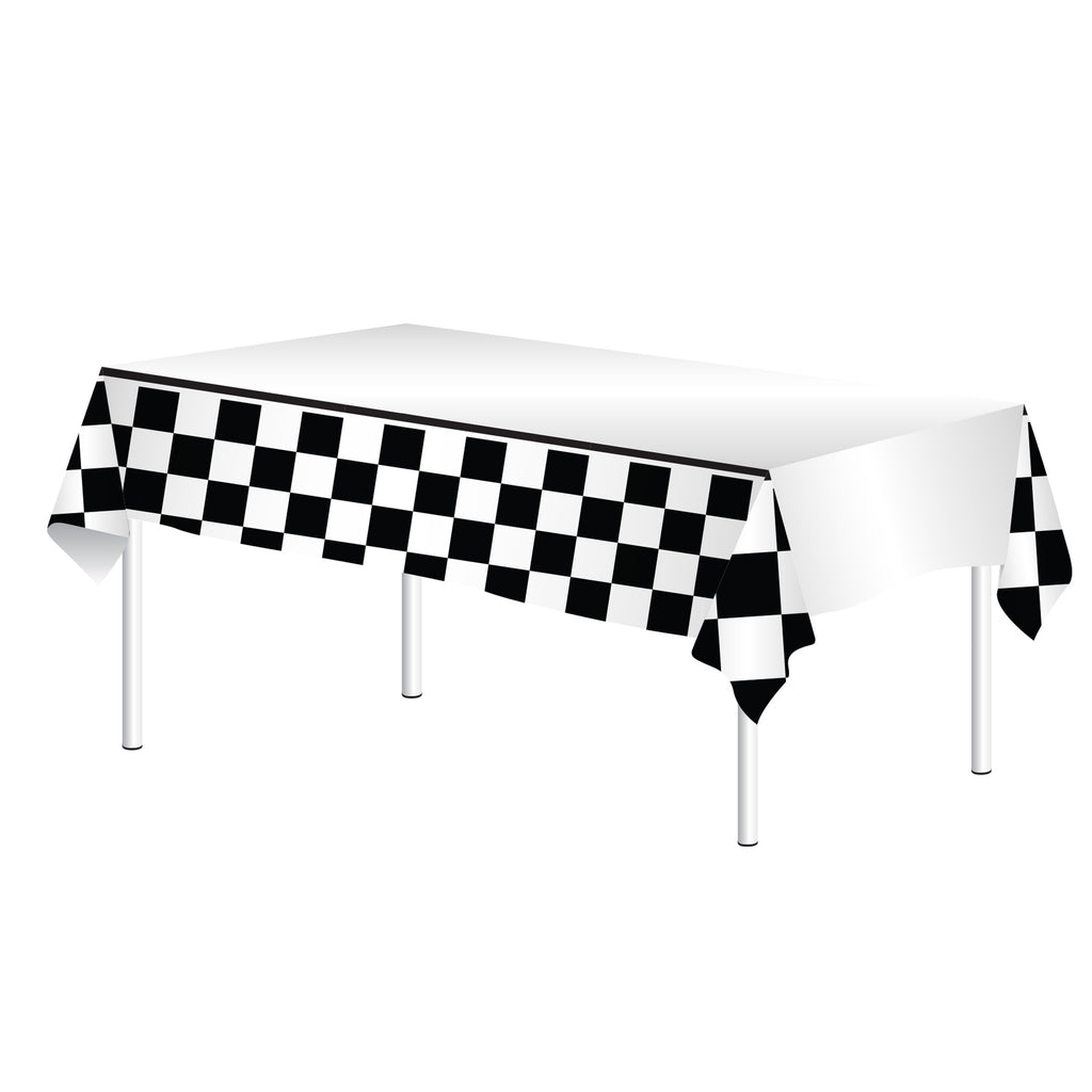 Racing Black and White Tablecover