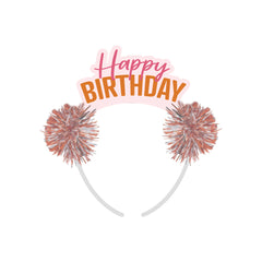 Blush Happy Birthday Headband 3-pk