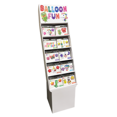 Foil Balloon Bundles Floor Peg Display with Header (120 units)