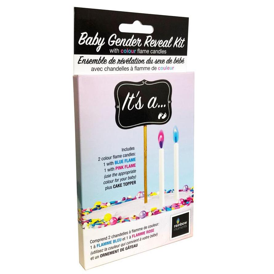 Baby Gender Reveal Cake Topper Kit