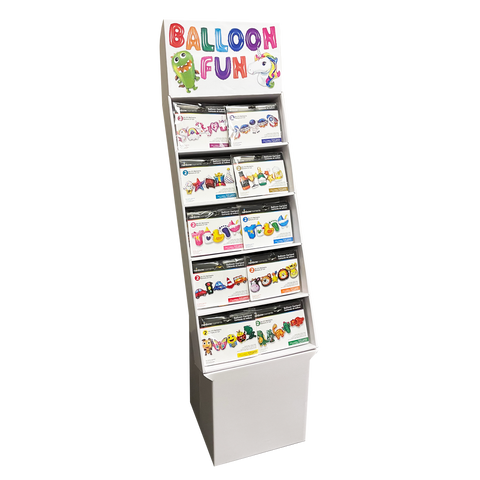 Foil Balloon Garlands Floor Peg Display with Header (120 units)