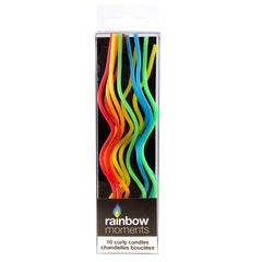 Curly Candles (10-pack) – Rainbow Colors
