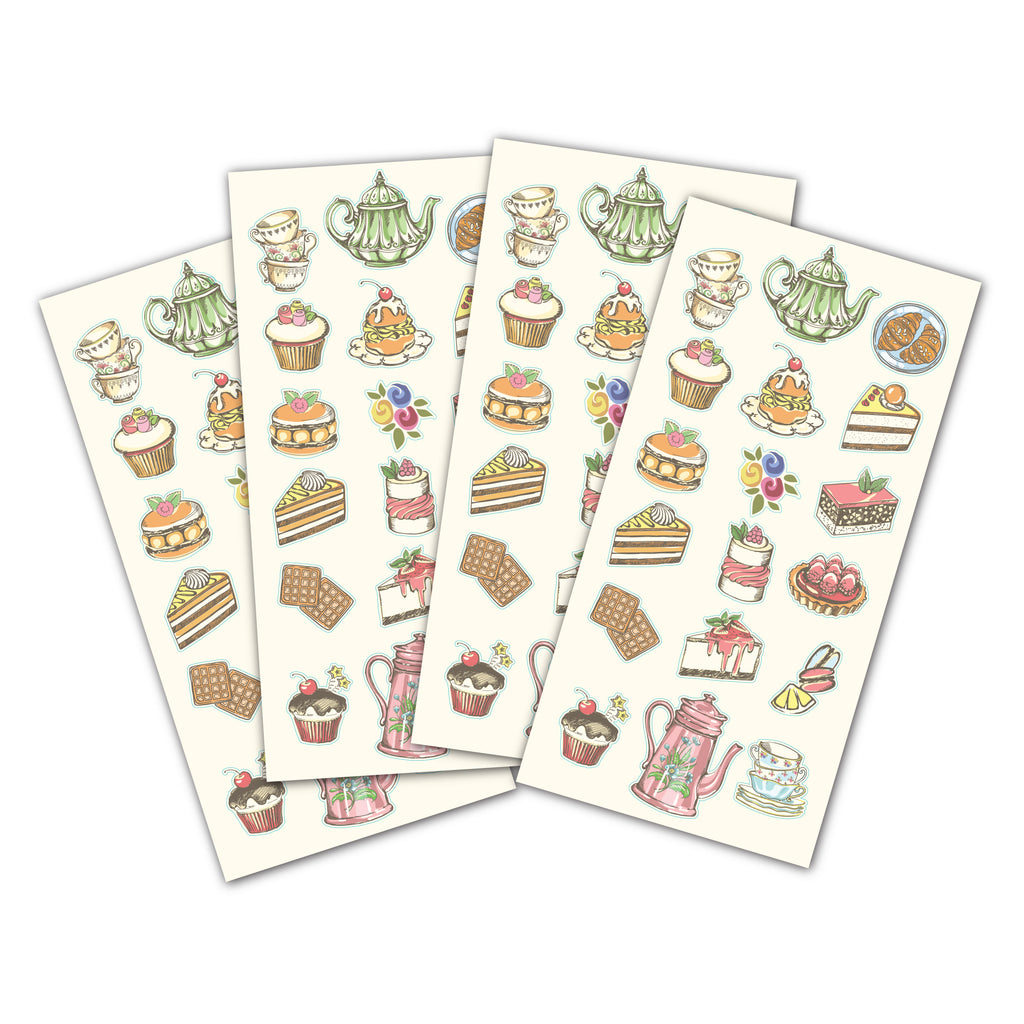 Tea Party Stickers 24-pk