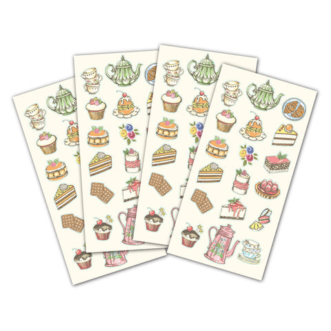 Tea Party Stickers 24-pk