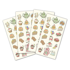 Tea Party Stickers 24-pk