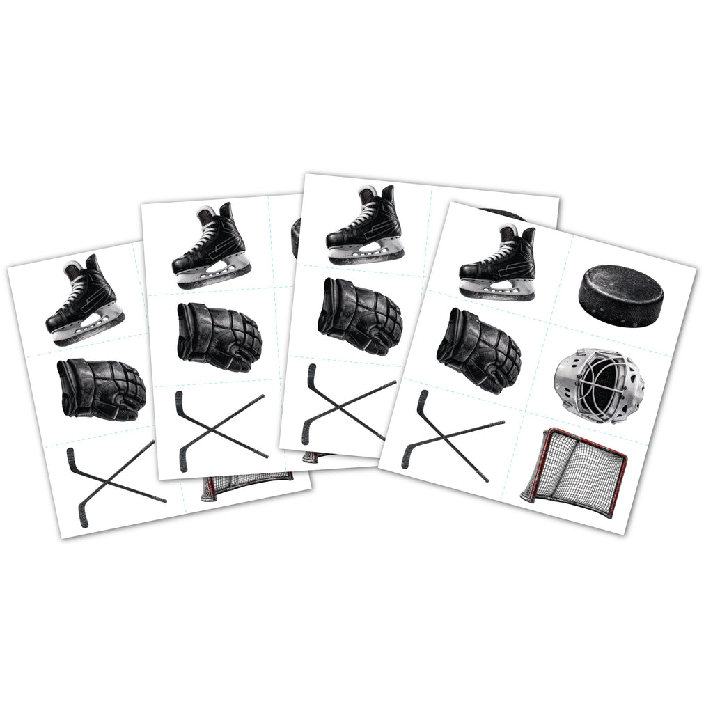 Hockey Temporary Tattoos, 24-pk