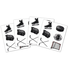 Hockey Temporary Tattoos, 24-pk