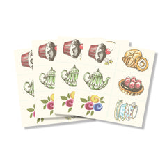 Tea Party Temporary Tattoos, 24-pk