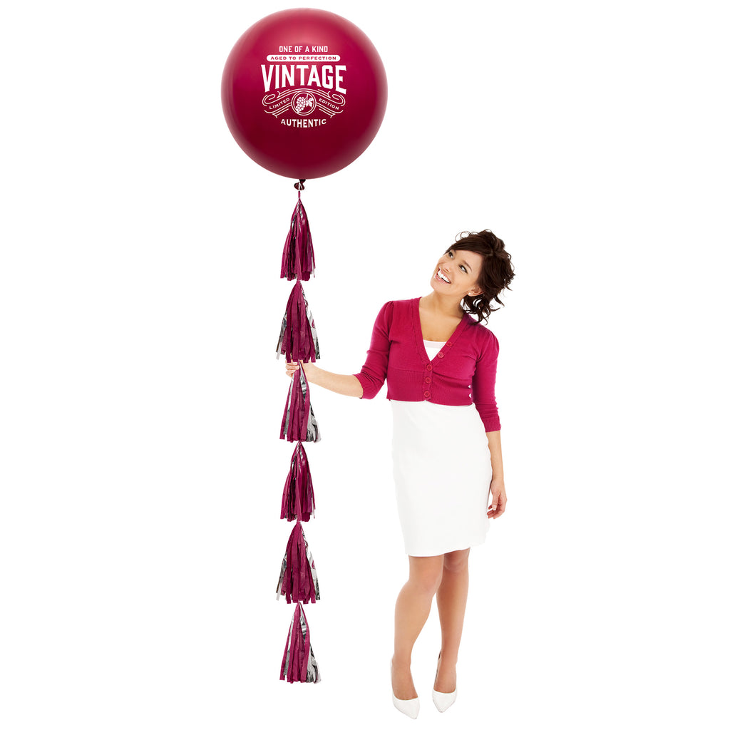 Vintage Birthday Jumbo Balloon 1 ct