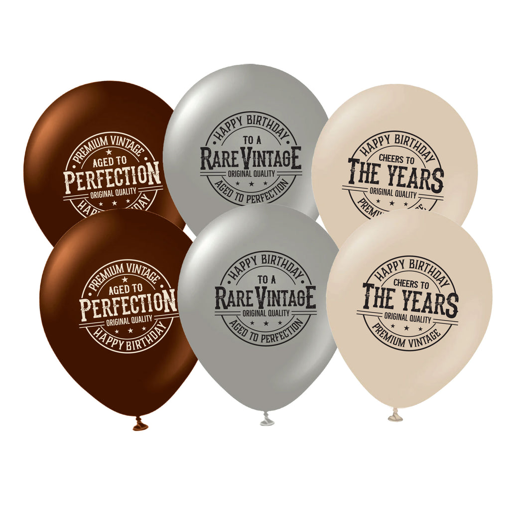 Aged To Perfection Balloons 6 ct