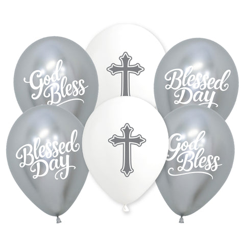 Blessed Day Balloons 6ct