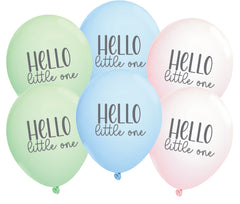 Hello Little One Balloons 6ct