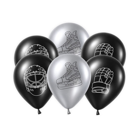 Hockey Balloons 6 ct