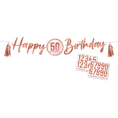 Blush Customizable Banner, 6 FT