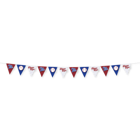 Baseball Pennant Banner, 10.5 FT