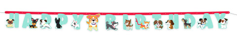 Dog Party Happy Birthday Banner, 6.5 FT