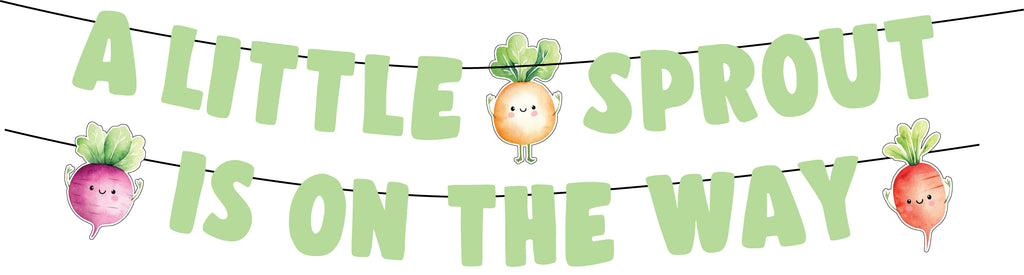 Little Sprout Letter Banner, 6 FT