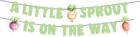 Little Sprout Letter Banner, 6 FT
